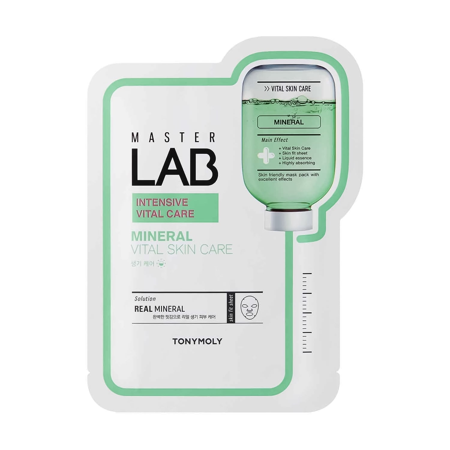 Тканинна маска для обличчя Tony Moly Master Lab Mineral Mask з мінералами, 19 г